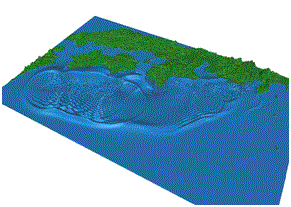 10分後の状況(3D表示)